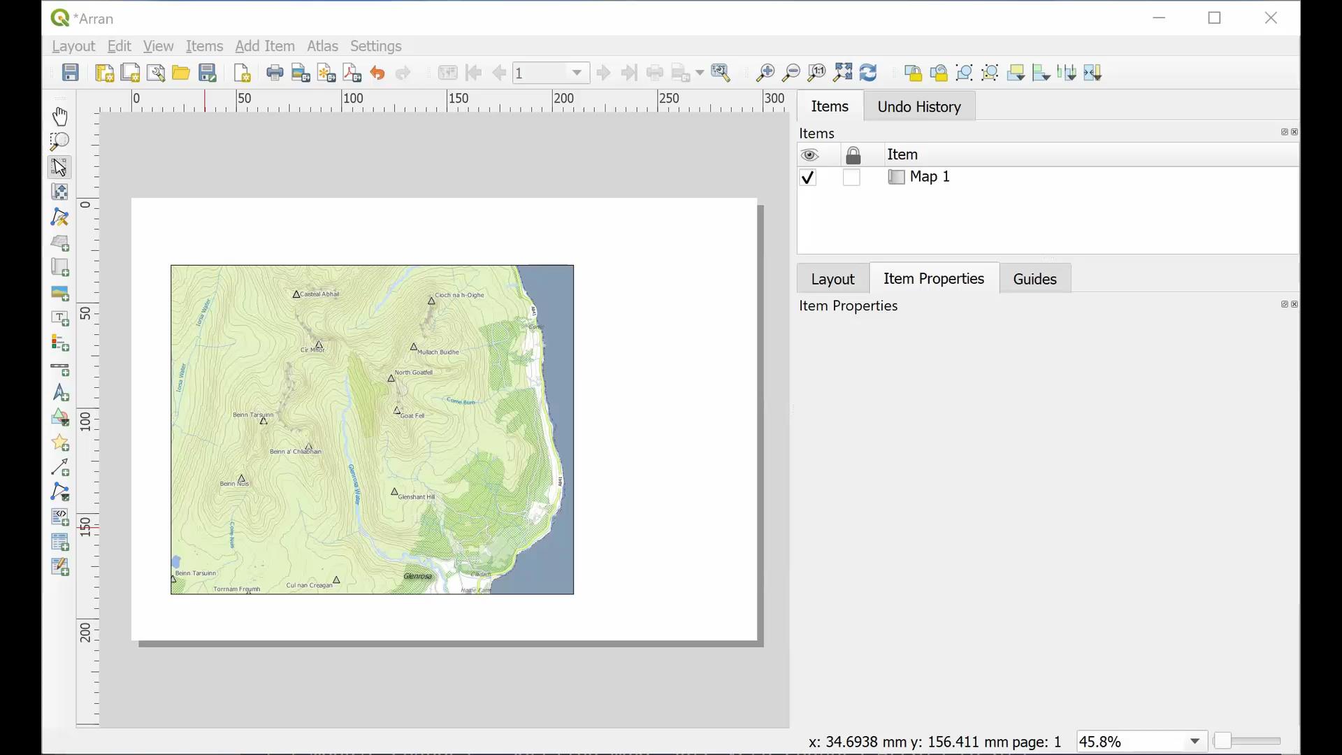 Adding a scale bar and scale text to a map layout in QGIS