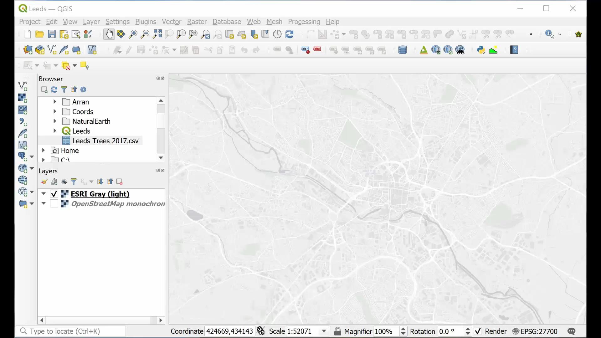 Importing Points From Csv Or Spreadsheet To Qgis 7118