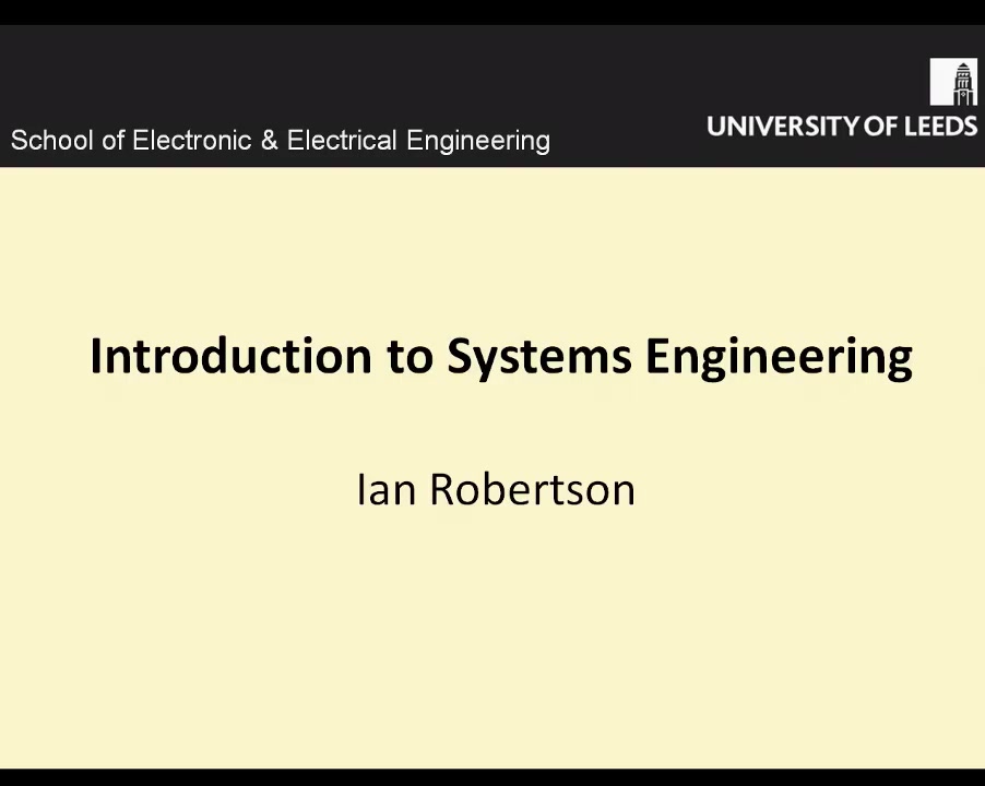 Introduction to Systems Engineering