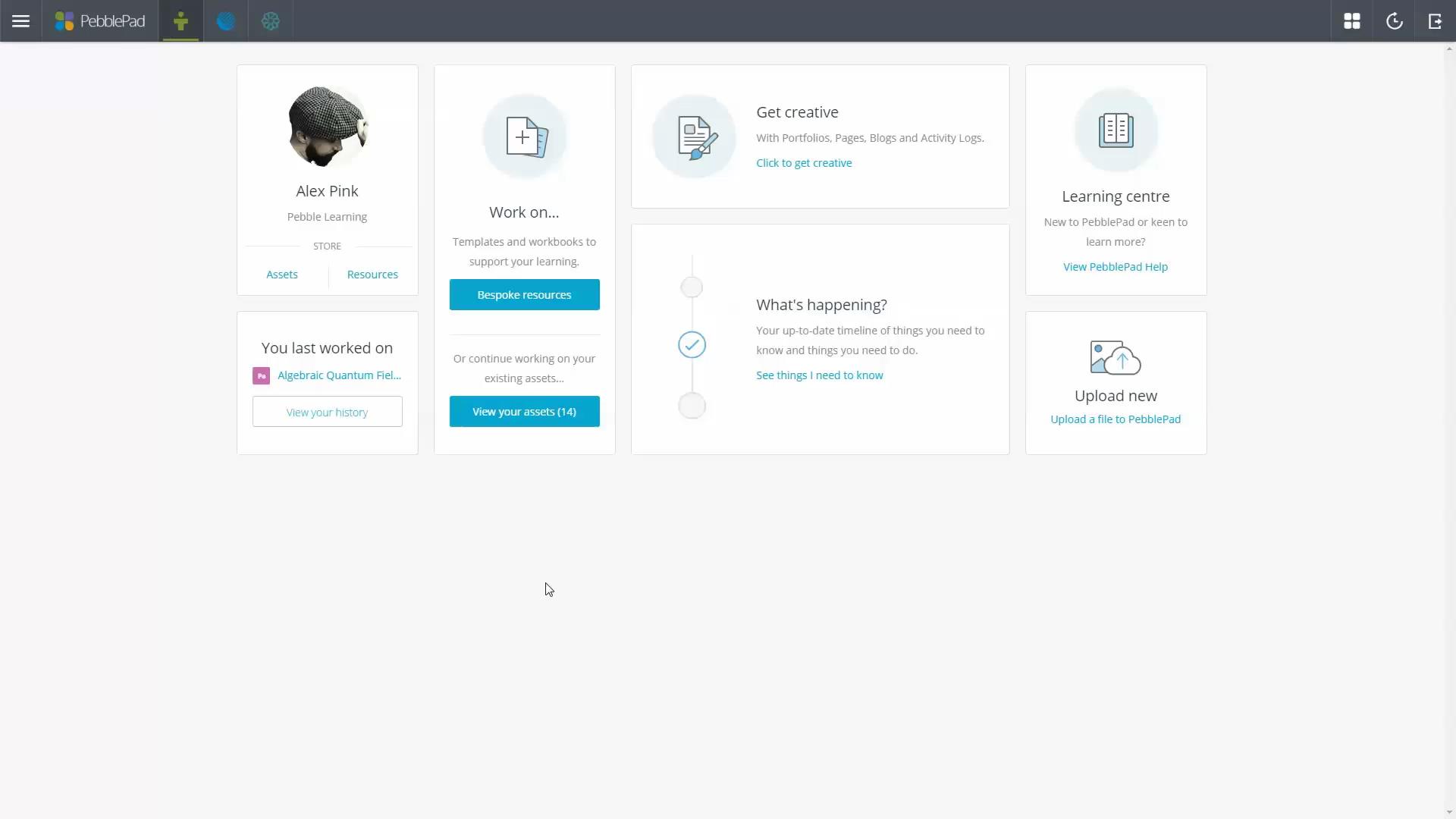 Pebblepad Sharing Assets